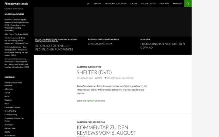 Screenshot of filmjournalisten.de