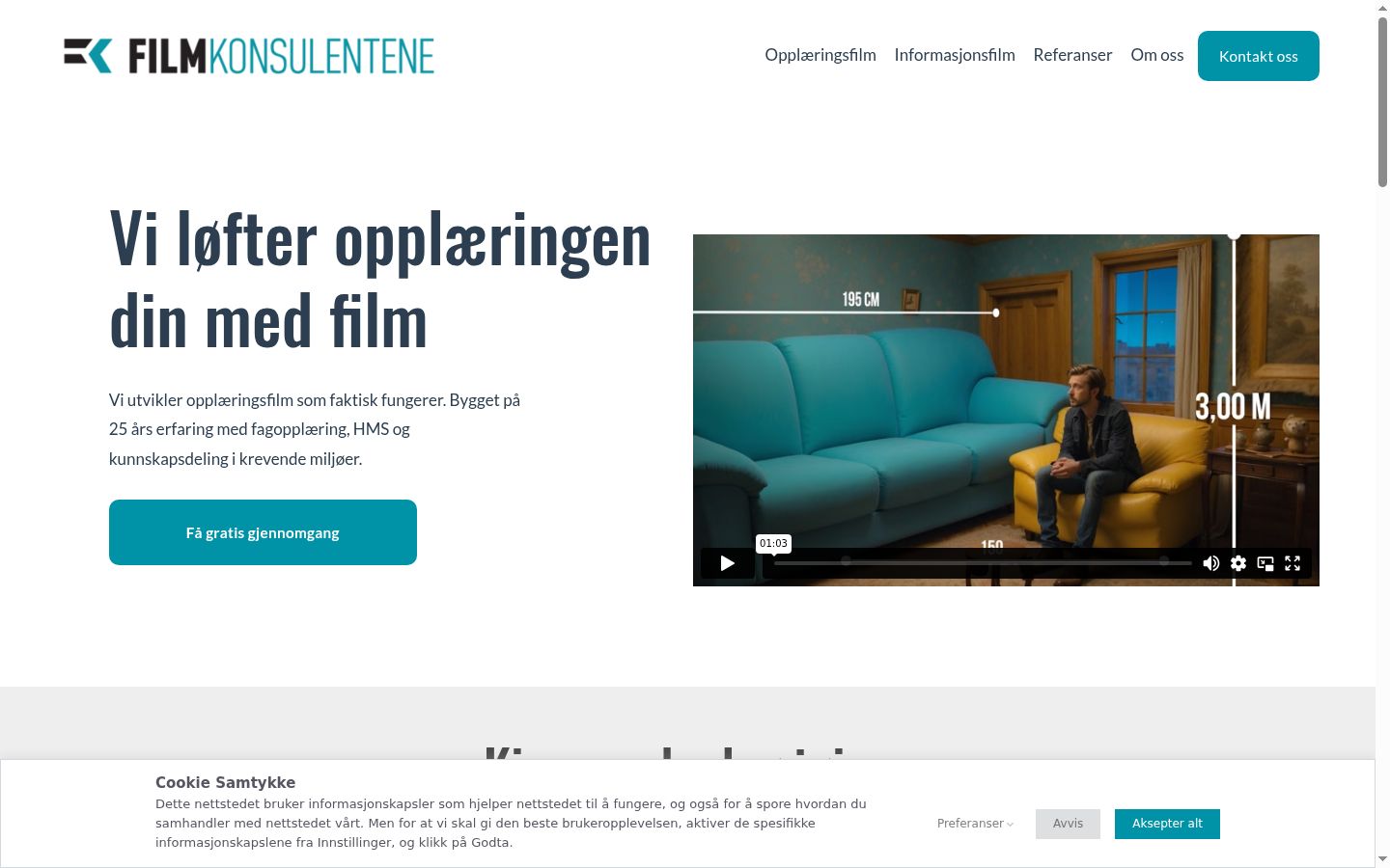 Screenshot tal-banner tal-kunsens muri qabel kwalunkwe interazzjoni