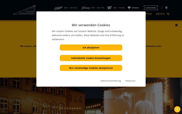 Screenshot of filmladen.de