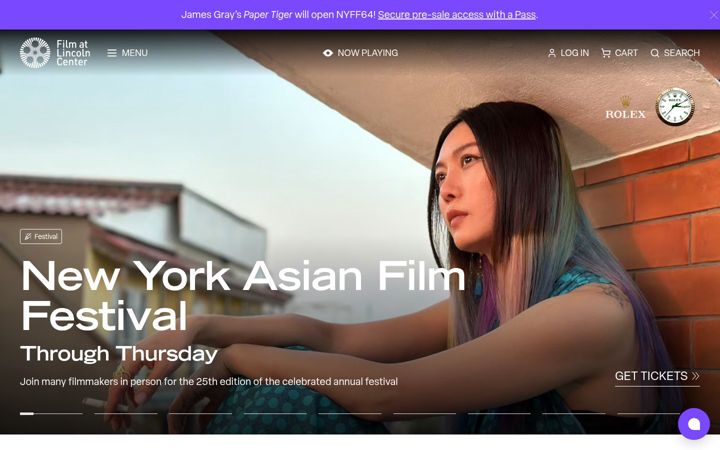 Screenshot von filmlinc.com