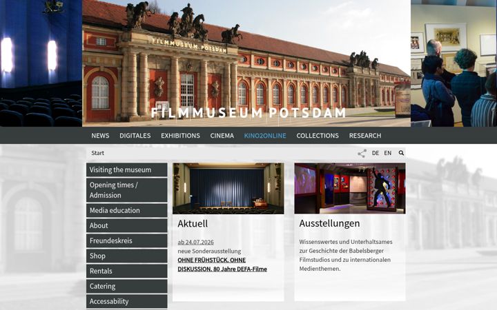 Screenshot ta' filmmuseum-potsdam.de