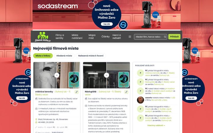 Screenshot of filmovamista.cz
