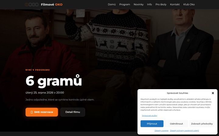 Screenshot of filmoveoko.cz