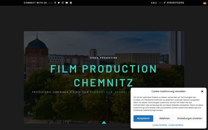 Screenshot of filmproduktion-chemnitz.de