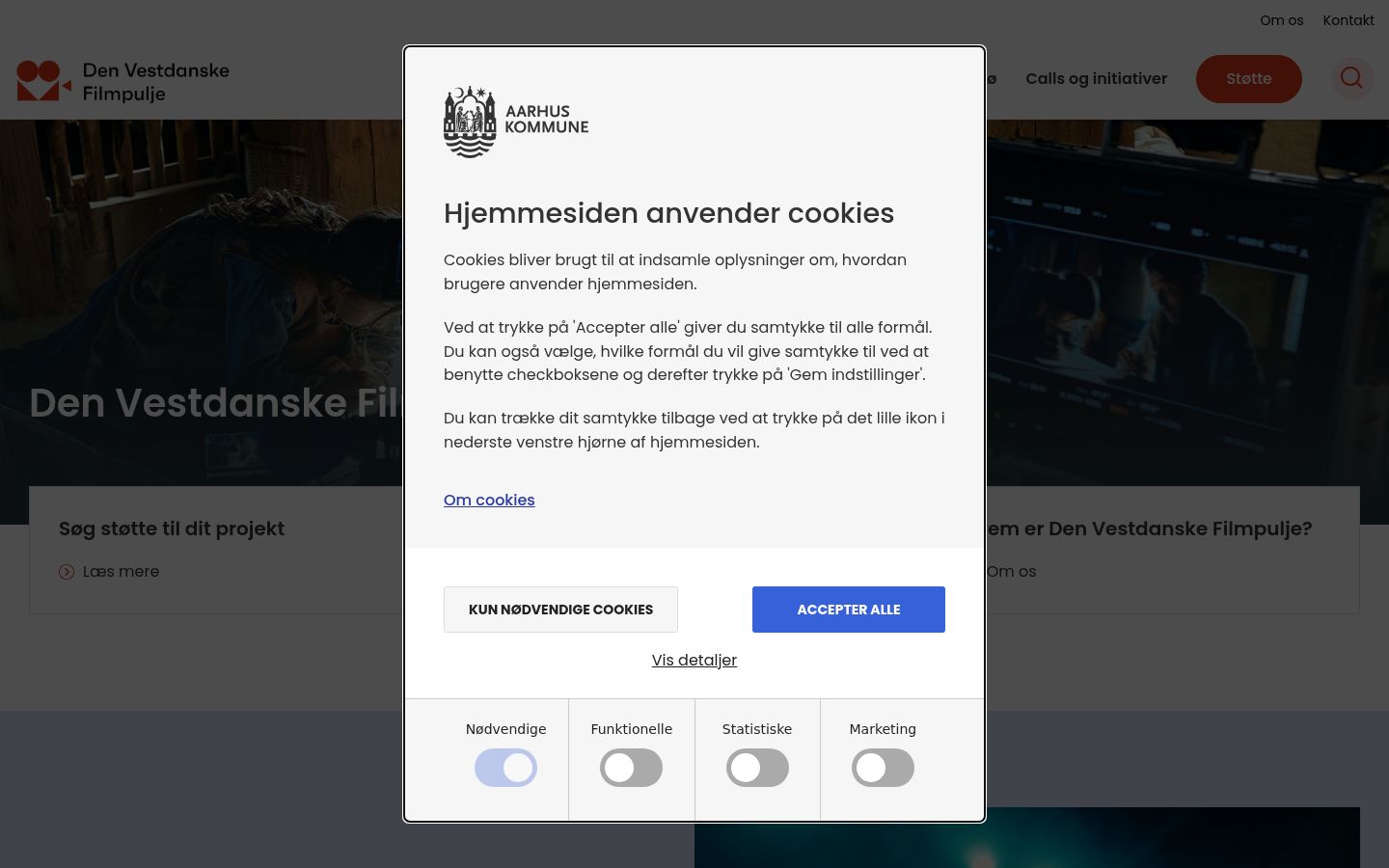 Screenshot tal-banner tal-kunsens muri qabel kwalunkwe interazzjoni