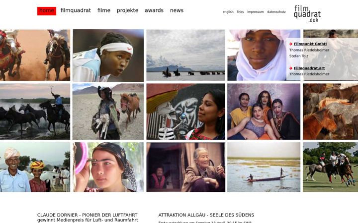 Screenshot of filmquadrat.de