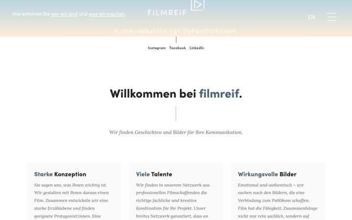 Screenshot of filmreif.biz
