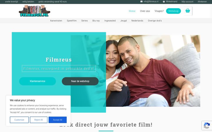 Screenshot of filmreus.nl