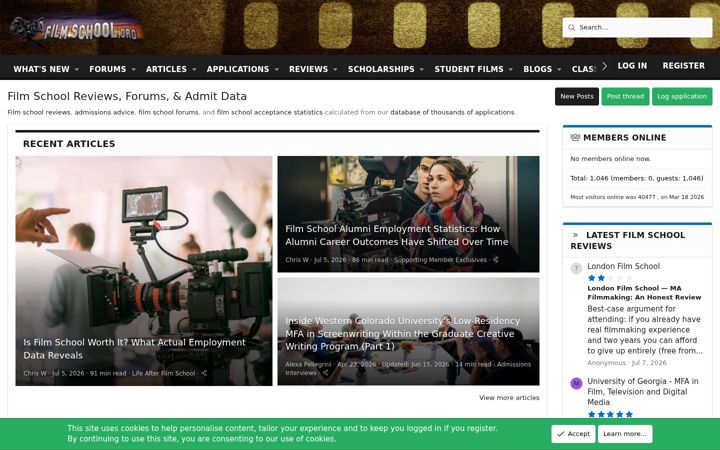 Screenshot of filmschool.org