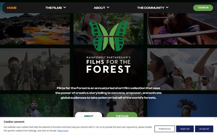 Screenshot of filmsfortheforest.org