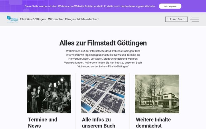 Screenshot of filmstadt-goettingen.de