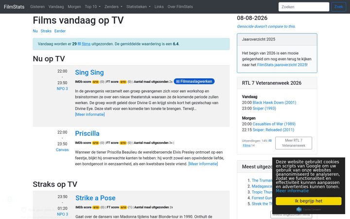 Screenshot of filmstats.nl