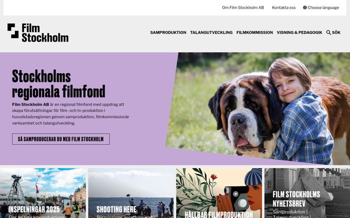 Screenshot of filmstockholm.se