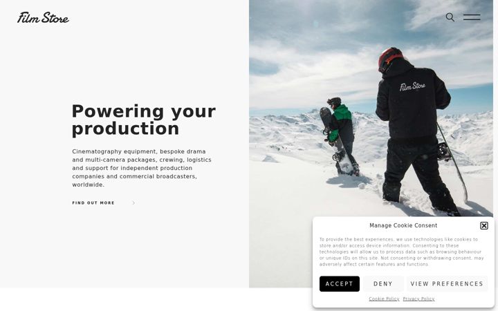 Screenshot of filmstorerental.com