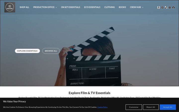 Screenshot of filmstuff.co.uk