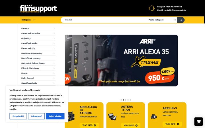 Screenshot of filmsupport.sk