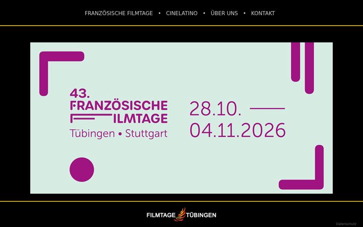 Screenshot of filmtage-tuebingen.de