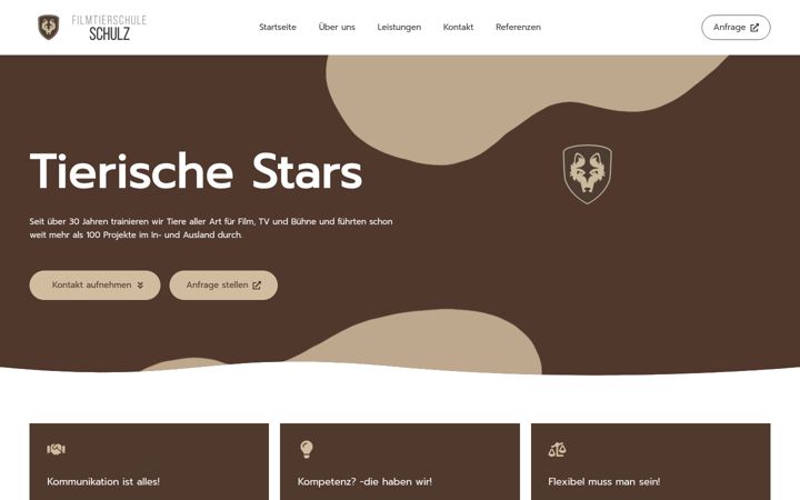 Screenshot of filmtierschulz.de