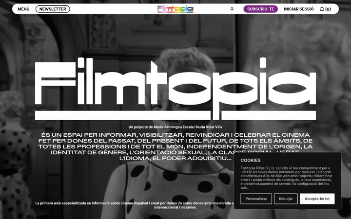 Screenshot of filmtopia.net