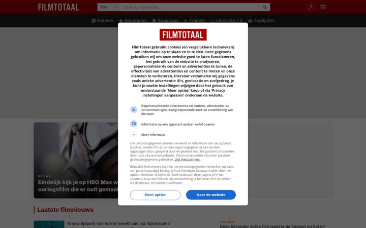 Screenshot of filmtotaal.nl