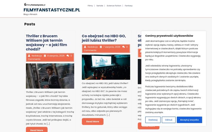 Screenshot of filmyfantastyczne.pl