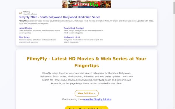 Screenshot of filmyfly.cafe