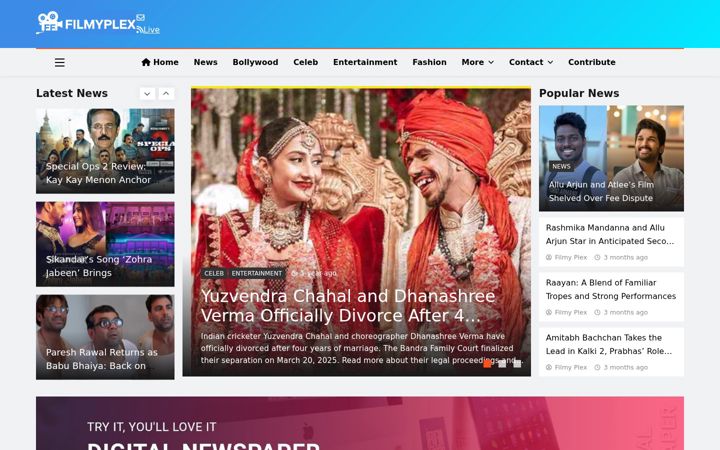 Screenshot of filmyplex.in