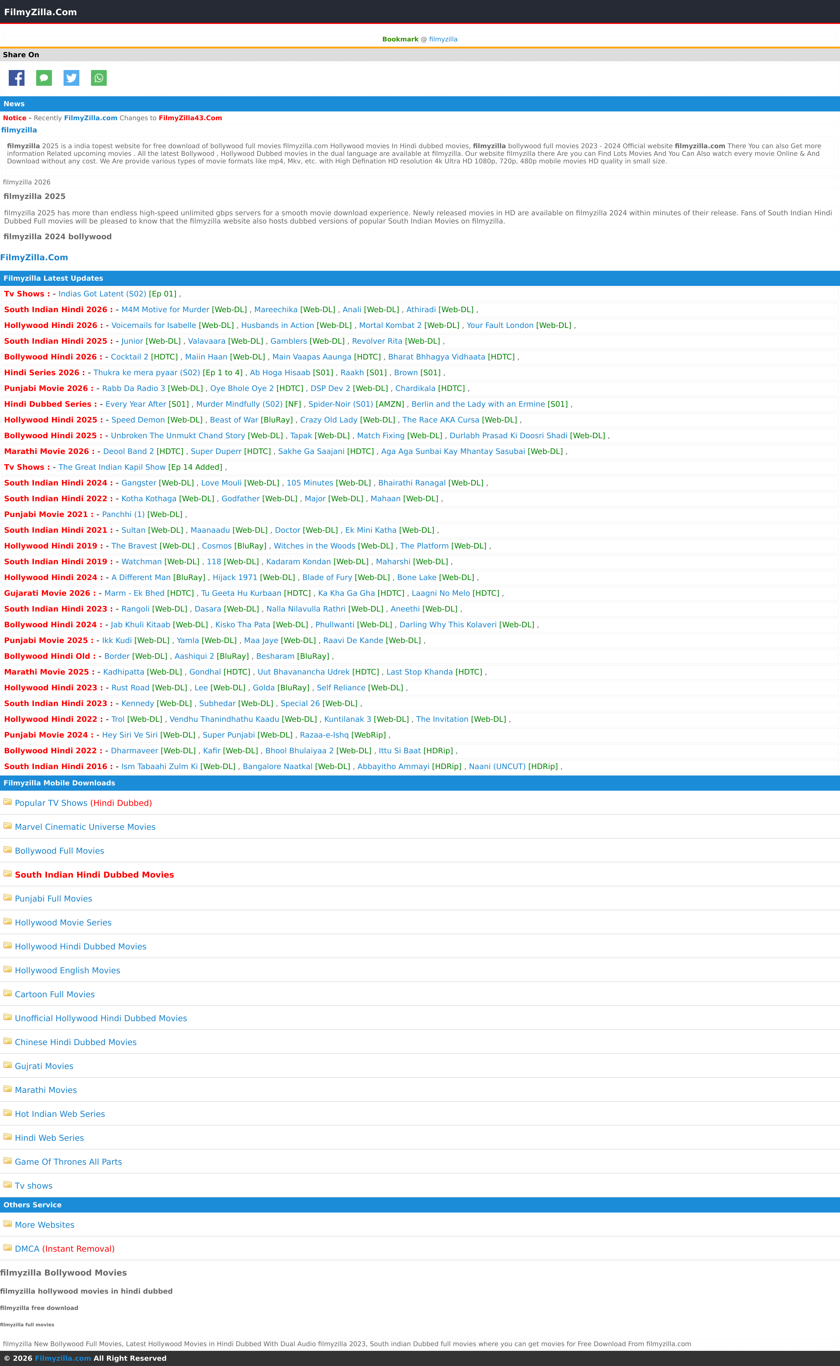 Screenshot of filmyzilla39.com