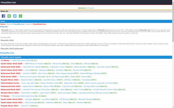Screenshot of filmyzilla39.com