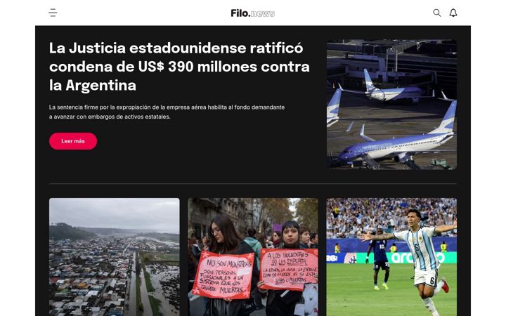 Screenshot of filo.news