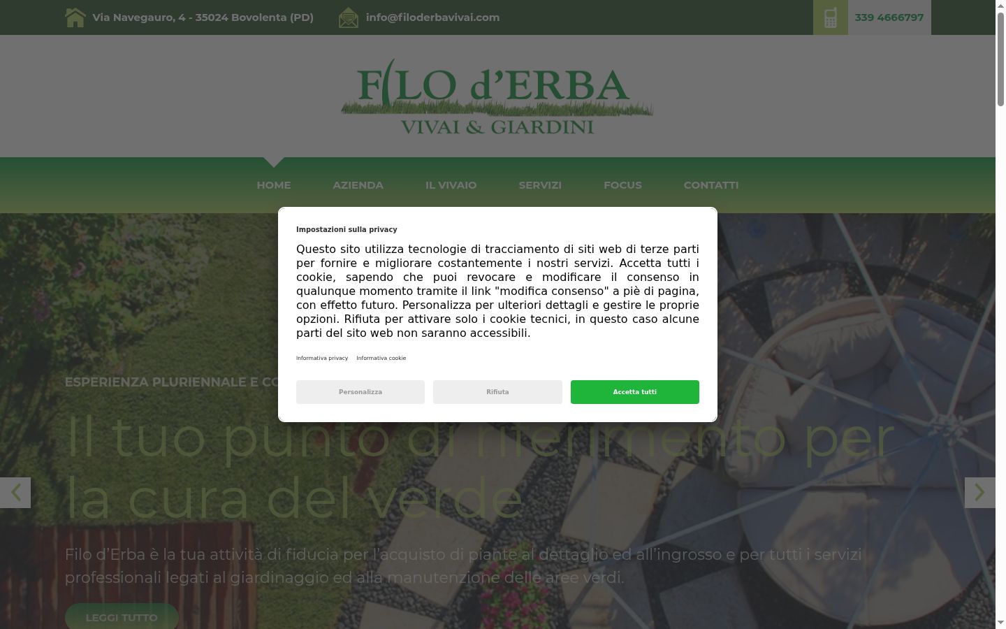Screenshot tal-banner tal-kunsens muri qabel kwalunkwe interazzjoni
