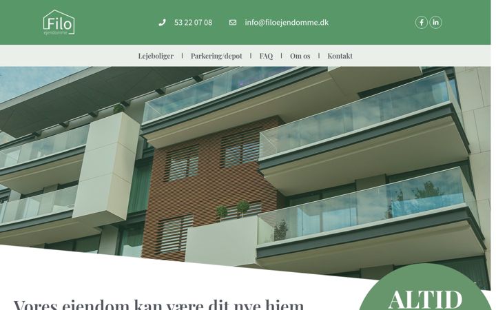 Screenshot of filoejendomme.dk