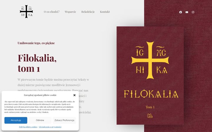Screenshot of filokalia.pl