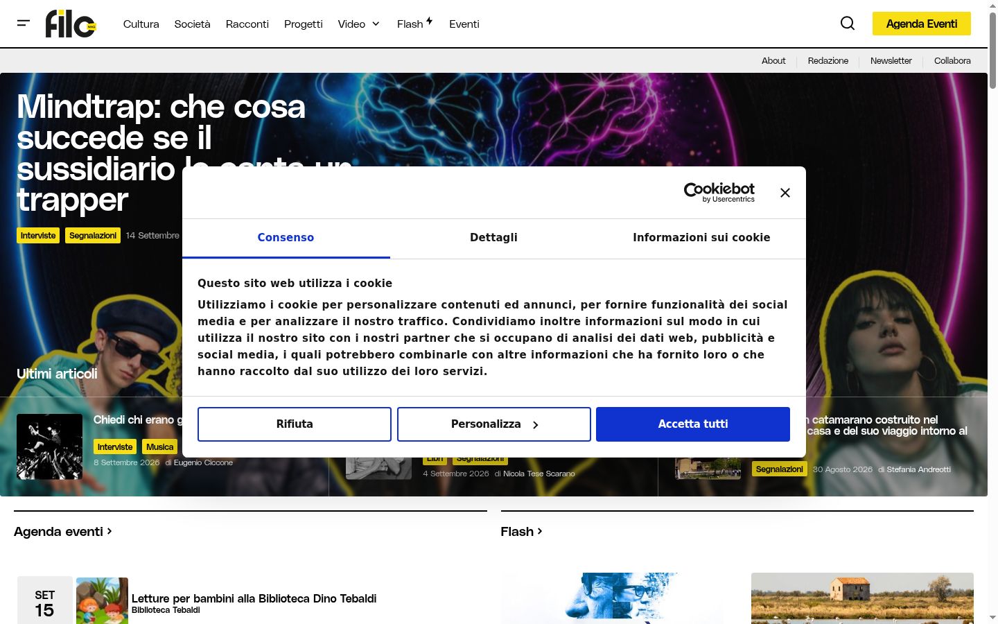 Screenshot tal-banner tal-kunsens muri qabel kwalunkwe interazzjoni
