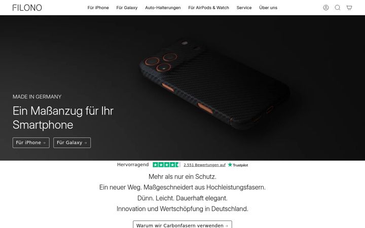 Screenshot of filono.com