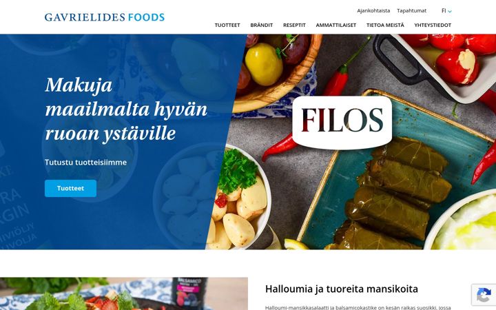 Screenshot of filos.fi
