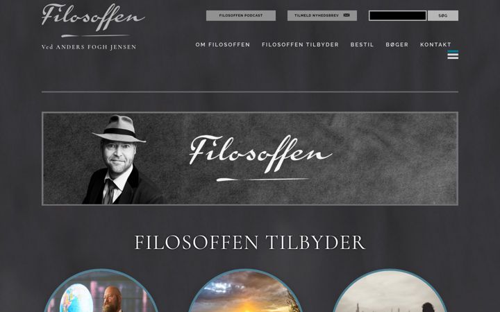 Screenshot of filosoffen.dk
