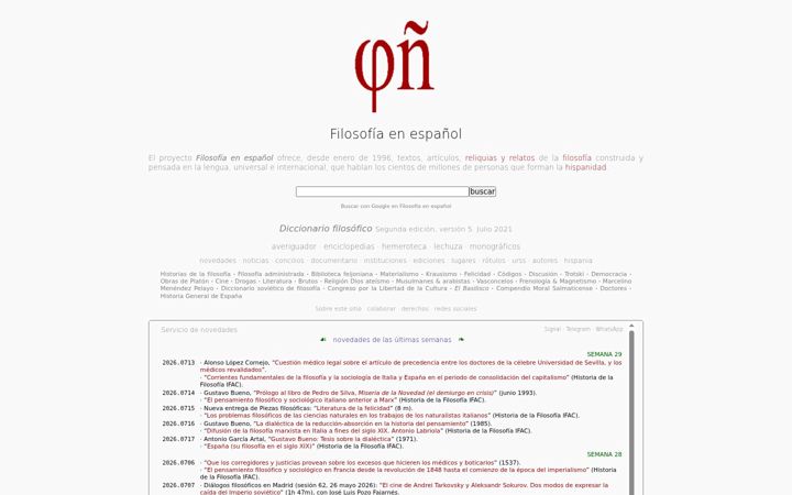 Screenshot of filosofia.org
