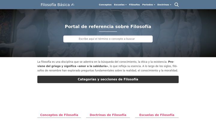 Screenshot of filosofiabasica.com
