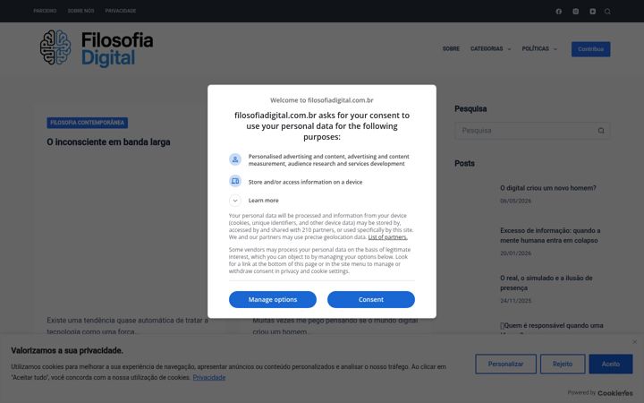 Screenshot of filosofiadigital.com.br