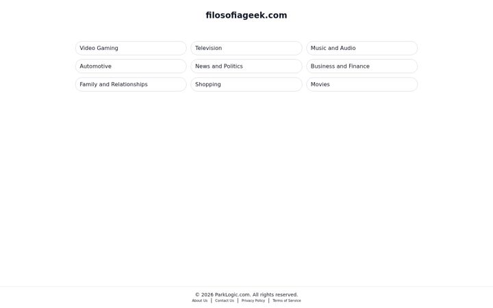 Screenshot of filosofiageek.com
