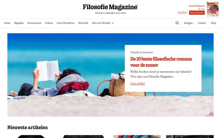 Screenshot of filosofie.nl