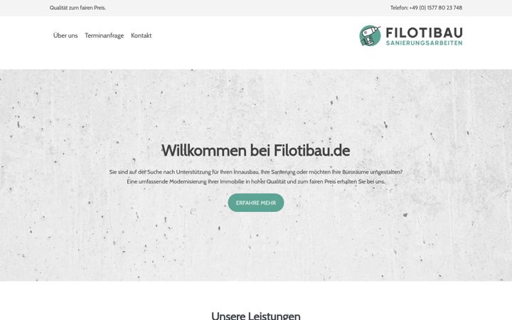 Zrzut ekranu filotibau.de