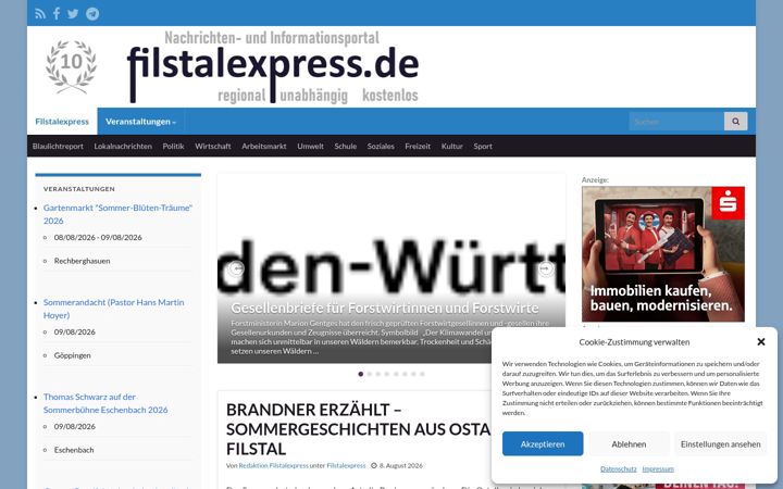 Zrzut ekranu filstalexpress.de