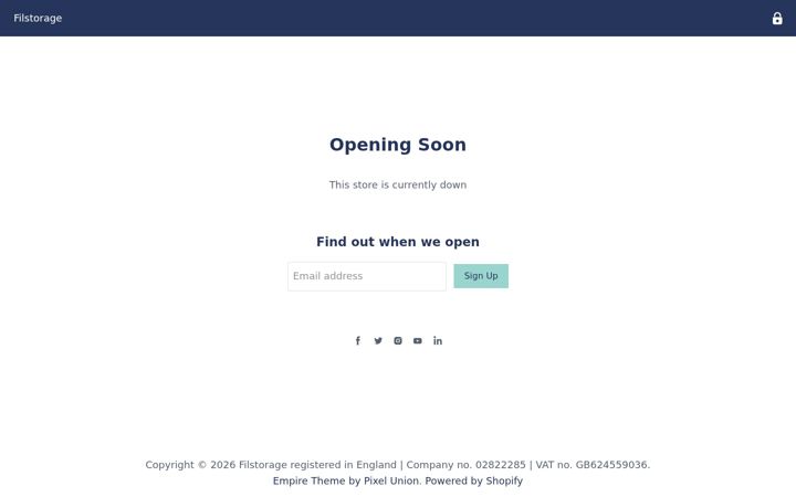 Screenshot of filstorage.com