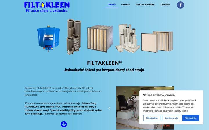 Screenshot of filtakleen.eu