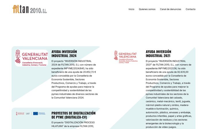 Screenshot of filtan2010.com