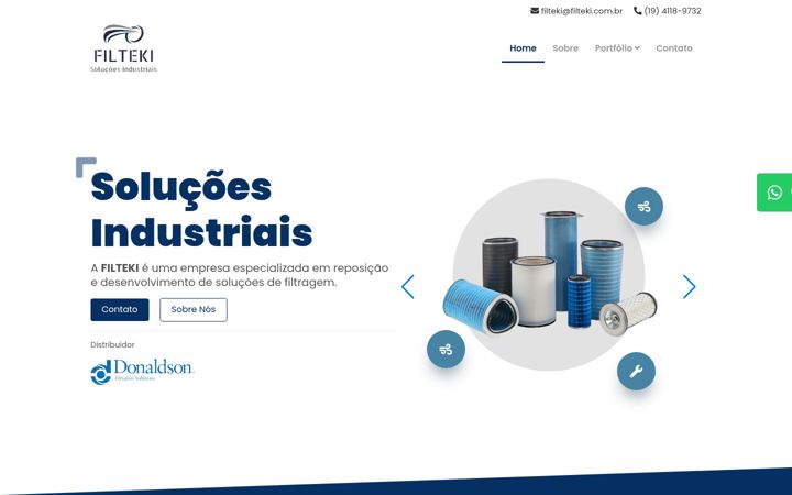 Screenshot of filteki.com.br