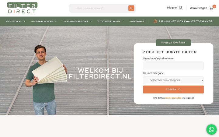 Screenshot of filterdirect.nl