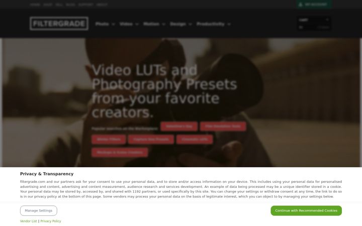 Screenshot of filtergrade.com